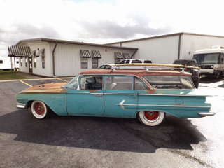 Illustration for article titled Ugly 1960 Chevy Parkwood Hides A Turbo LSX Under Its Rusty Hood
